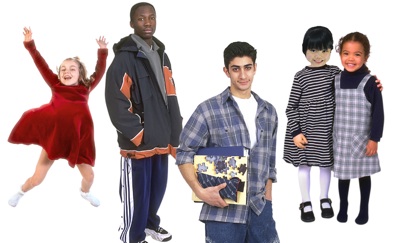 image of several schoolage children